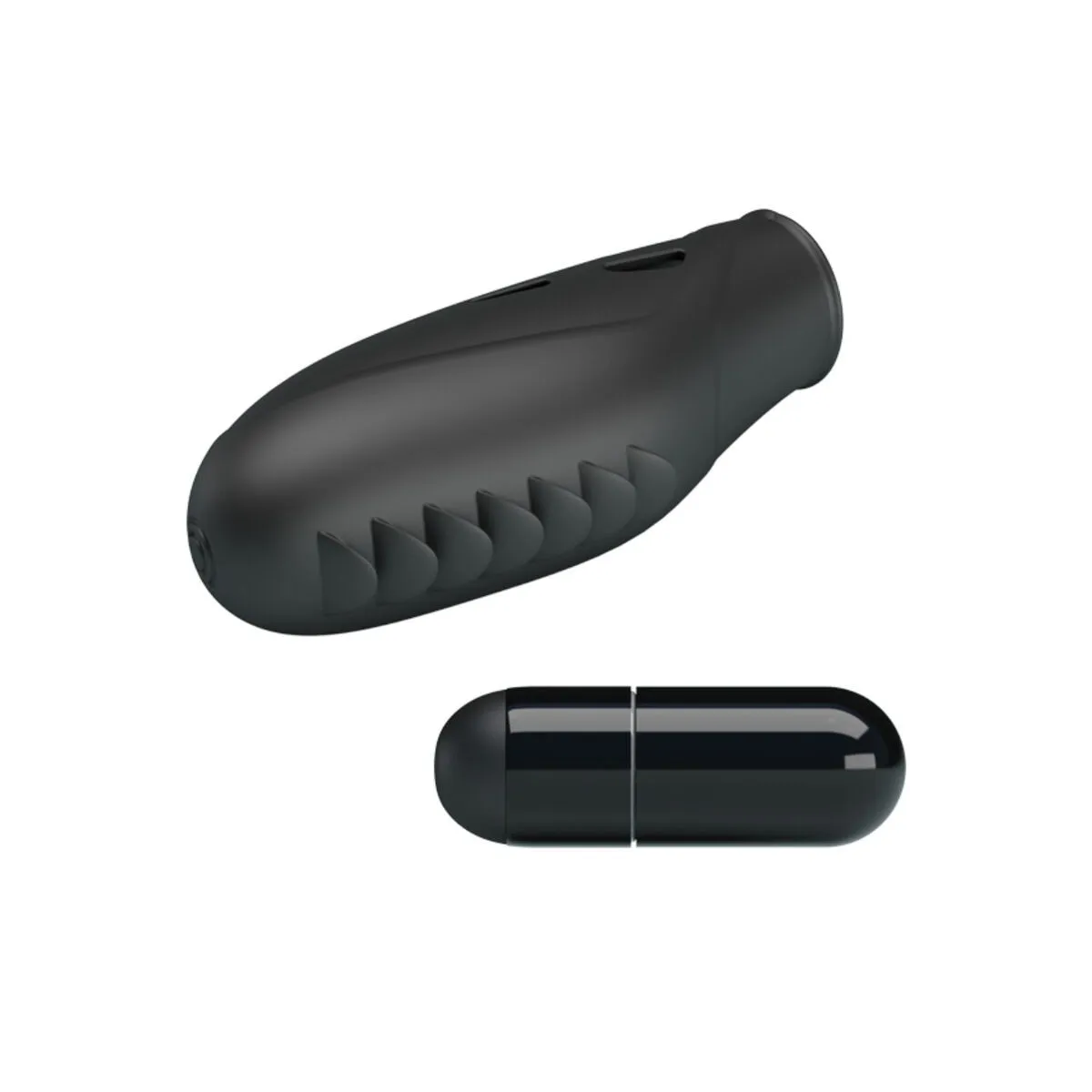 Gilo Silikon-Fingervibrator Schwarz von Pretty Love | Fesselliebe.de