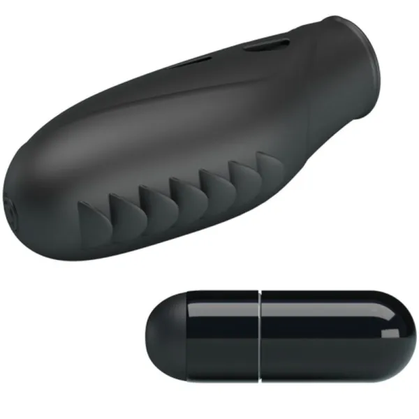 Gilo Silikon-Fingervibrator Schwarz von Pretty Love | Fesselliebe.de