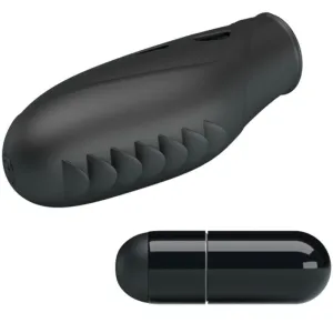 Gilo Silikon-Fingervibrator Schwarz von Pretty Love