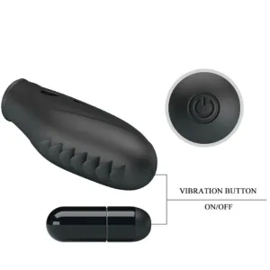 Gilo Silikon-Fingervibrator Schwarz von Pretty Love