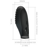 Gilo Silikon-Fingervibrator Schwarz von Pretty Love | Fesselliebe.de