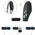 Gilo Silikon-Fingervibrator Schwarz von Pretty Love