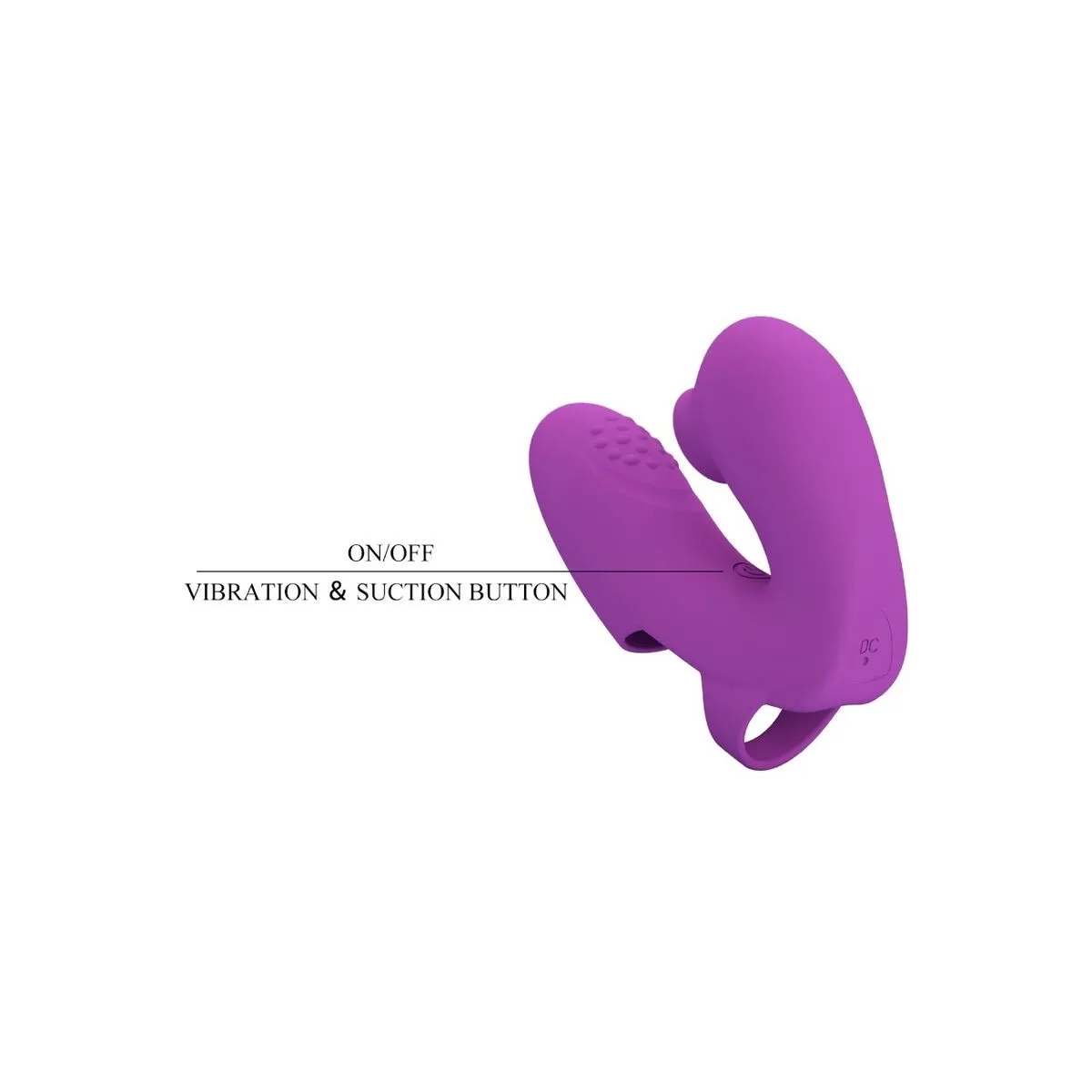 Athena Fingervibrator mit Klitorisstimulator Lila von Pretty Love | Fesselliebe.de