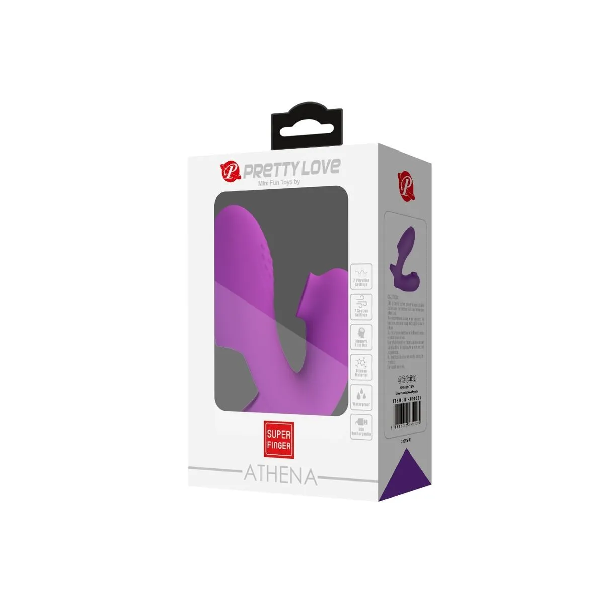 Athena Fingervibrator mit Klitorisstimulator Lila von Pretty Love | Fesselliebe.de