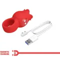 Jae Rose Förmiger Fingervibrator 10 Vibrationen Rot von Pretty Love