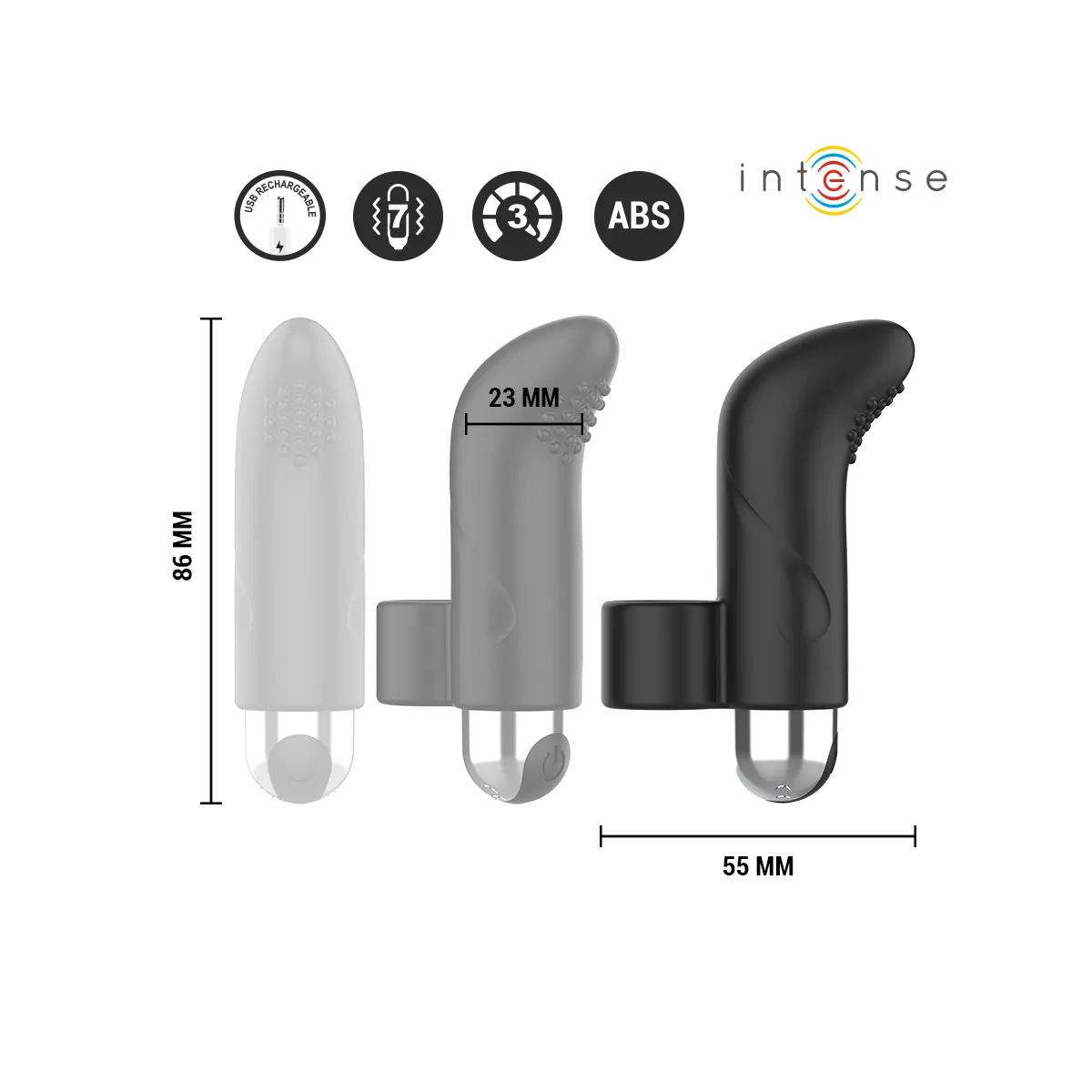 Damiano wiederaufladbarer Fingerstimulator von Intense Fun | Fesselliebe.de