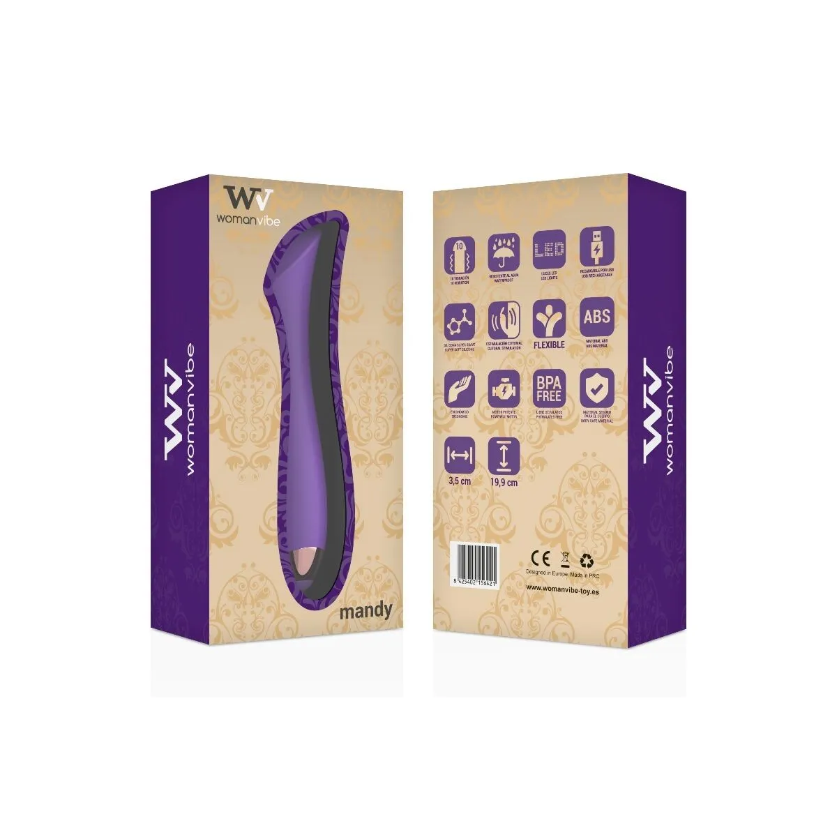 Mandy K Punkt Silikon Aufladbarer Vibrator von Womanvibe | Fesselliebe.de