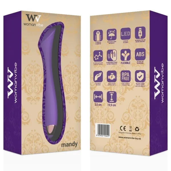 Mandy K Punkt Silikon Aufladbarer Vibrator von Womanvibe | Fesselliebe.de