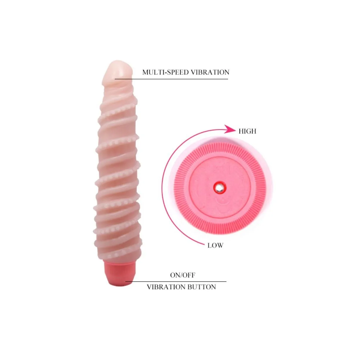 Flexi Vibe Sensual Spiralvibrator 19,5 cm von Baile Vibrators | Fesselliebe.de