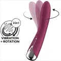 Spinning Vibe 1 G-Spot Rotator Vibrator Rot von Satisfyer Vibrator