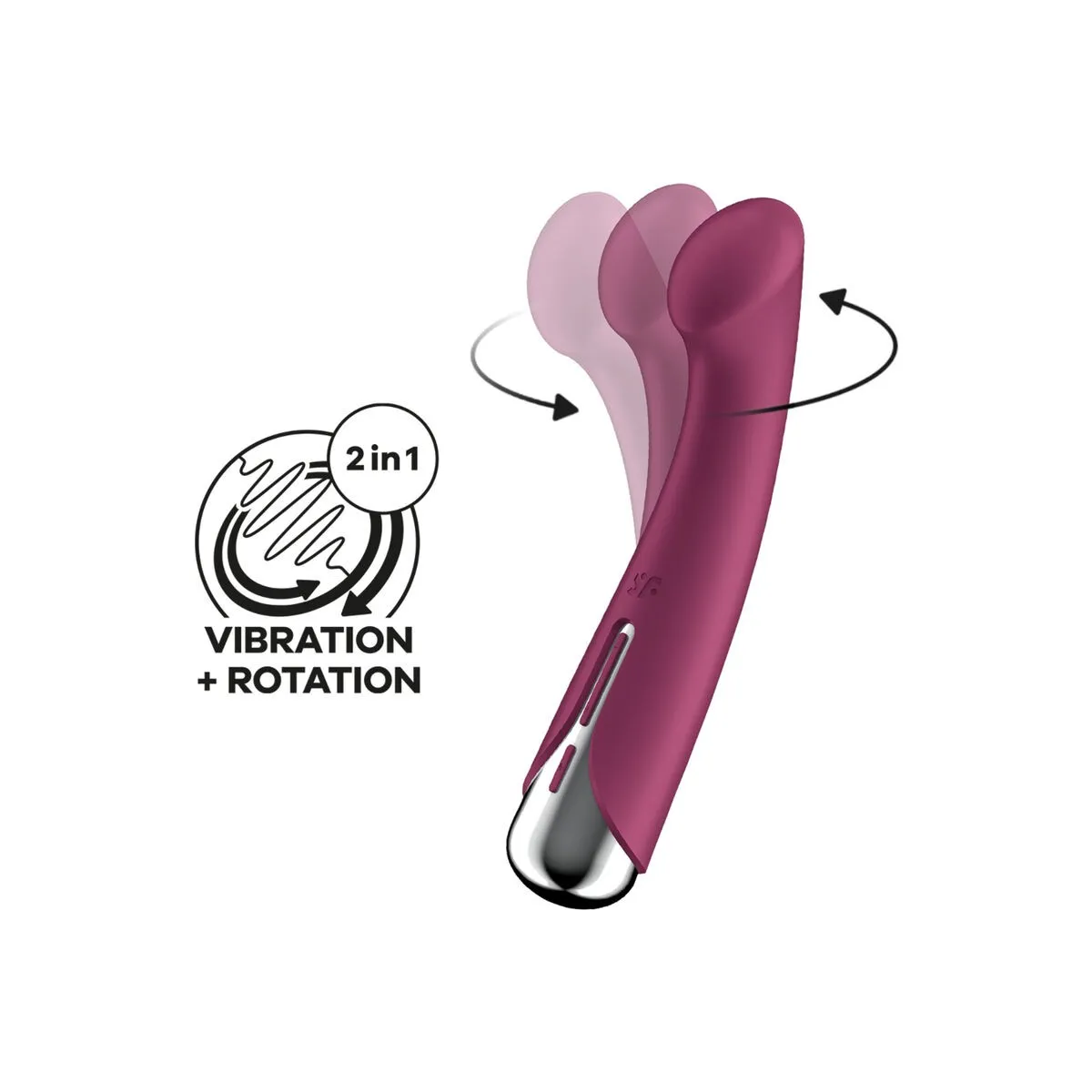 Spinning G-Sport 1 Rotator Vibrator Rot von Satisfyer Vibrator | Fesselliebe.de