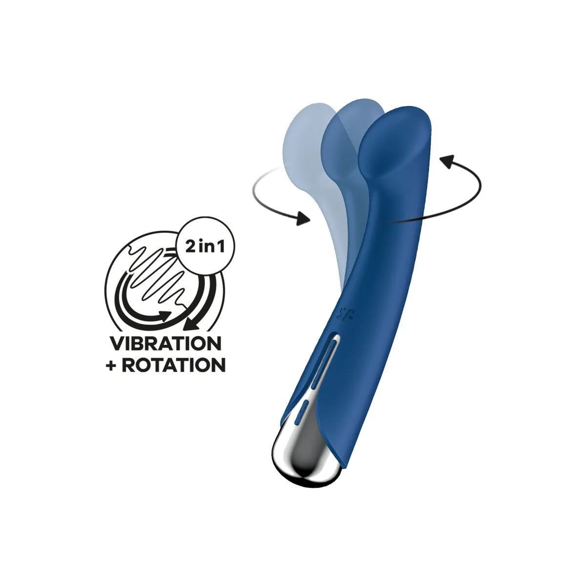Spinning G-Sport 1 Rotator Vibrator Blau von Satisfyer Vibrator | Fesselliebe.de