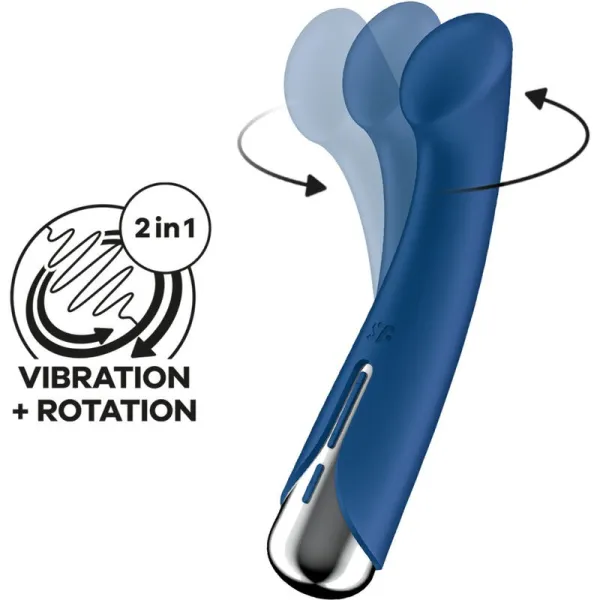 Spinning G-Sport 1 Rotator Vibrator Blau von Satisfyer Vibrator | Fesselliebe.de
