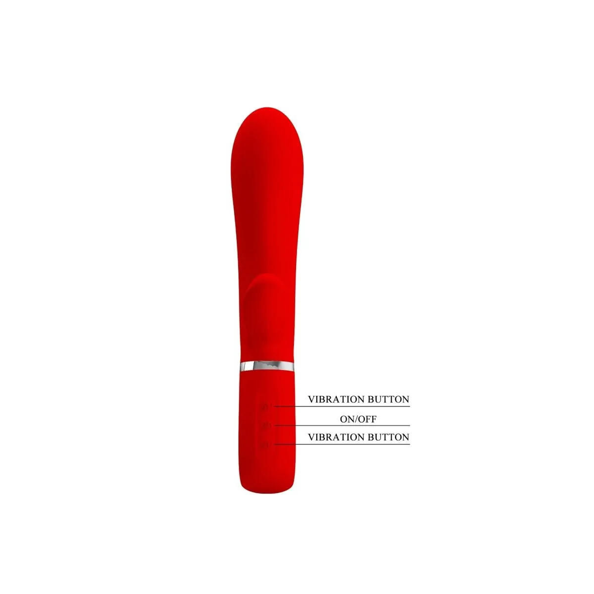 Thomas Multifunktions-G-Spot-Vibrator Rot von Pretty Love Flirtation | Fesselliebe.de
