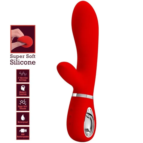 Thomas Multifunktions-G-Spot-Vibrator Rot von Pretty Love Flirtation | Fesselliebe.de