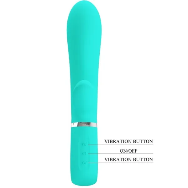 Thomas Multifunktions-G-Spot-Vibrator Aqua Green von Pretty Love Flirtation | Fesselliebe.de