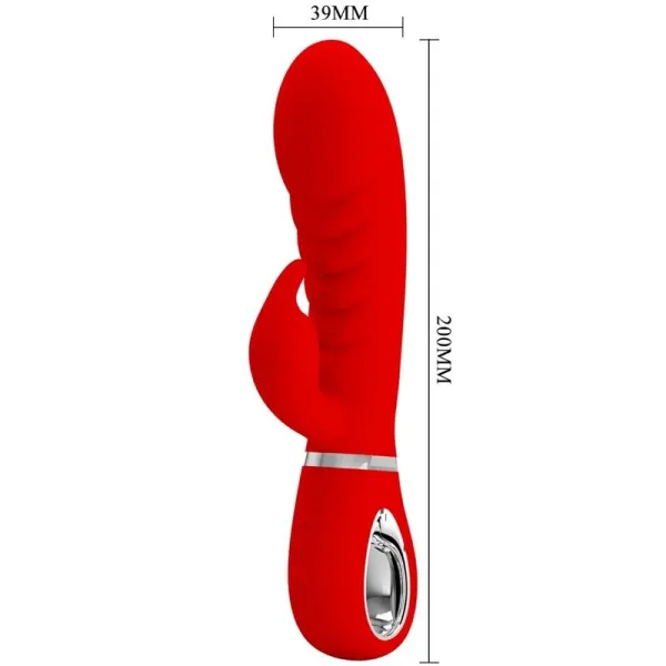 Prescott Multifunktions-G-Spot-Vibrator Rot von Pretty Love Flirtation | Fesselliebe.de