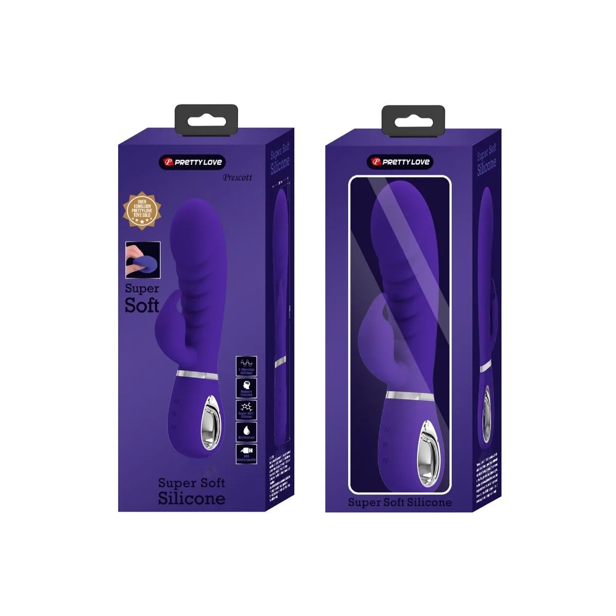 Prescott Multifunktions-G-Spot-Vibrator Lila von Pretty Love Flirtation | Fesselliebe.de