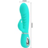 Prescott Multifunktions-G-Spot-Vibrator Aqua Green von Pretty Love Flirtation | Fesselliebe.de