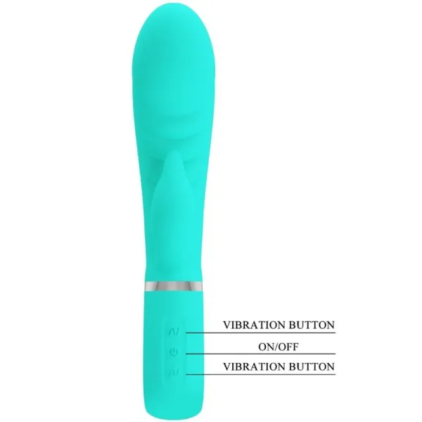 Prescott Multifunktions-G-Spot-Vibrator Aqua Green von Pretty Love Flirtation | Fesselliebe.de