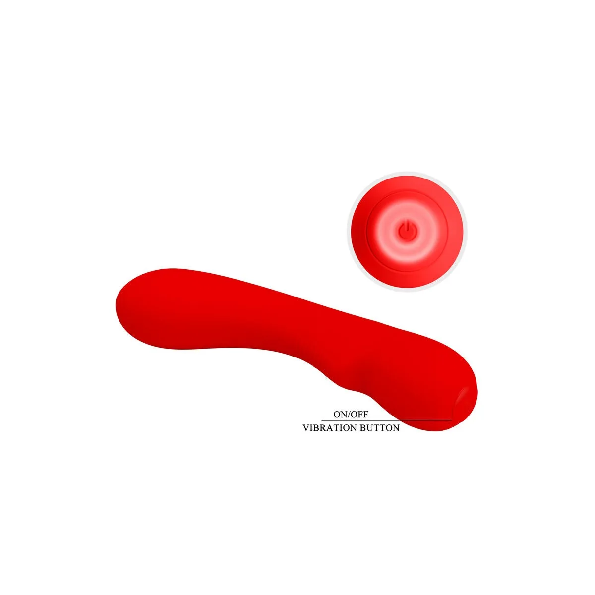 Prescott wiederaufladbarer Vibrator Rot von Pretty Love Smart | Fesselliebe.de