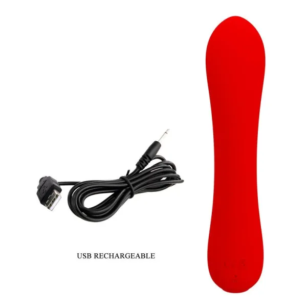 Prescott wiederaufladbarer Vibrator Rot von Pretty Love Smart | Fesselliebe.de