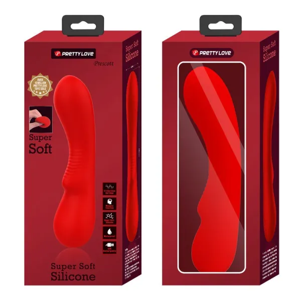 Prescott wiederaufladbarer Vibrator Rot von Pretty Love Smart | Fesselliebe.de