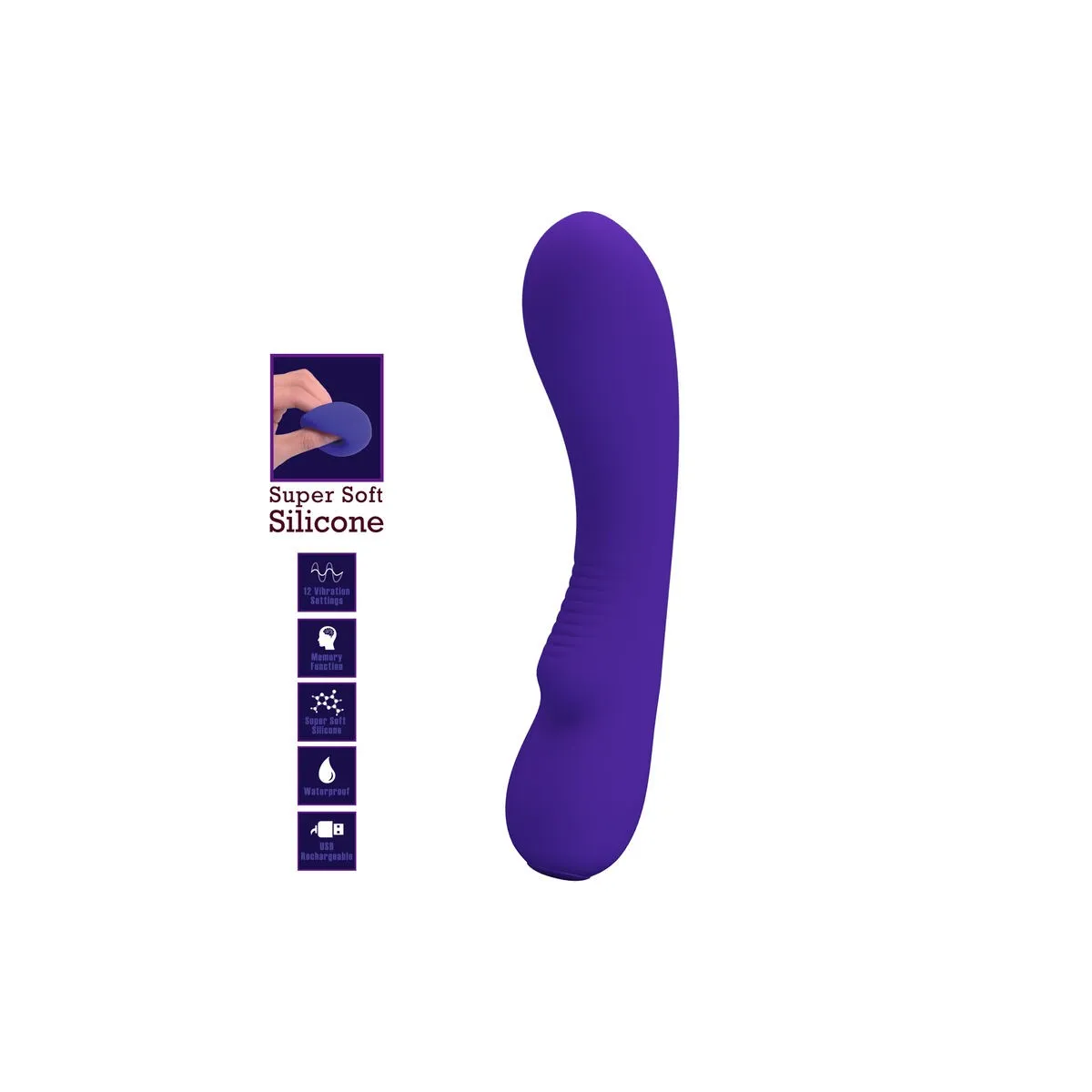 Prescott wiederaufladbarer Vibrator Lila von Pretty Love Smart | Fesselliebe.de