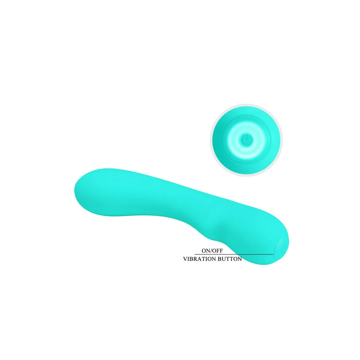 Prescott wiederaufladbarer Vibrator Aqua Green von Pretty Love Smart | Fesselliebe.de