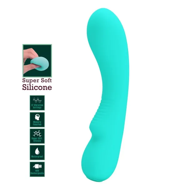 Prescott wiederaufladbarer Vibrator Aqua Green von Pretty Love Smart | Fesselliebe.de
