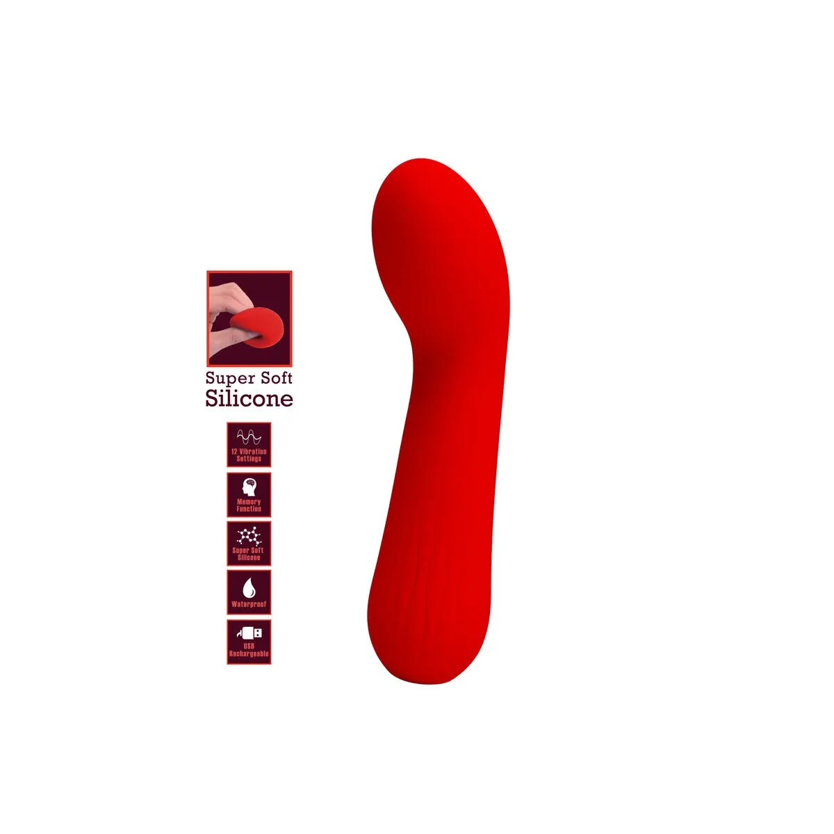 Faun wiederaufladbarer Vibrator Rot von Pretty Love Smart | Fesselliebe.de
