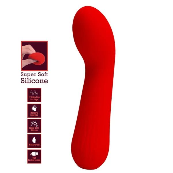 Faun wiederaufladbarer Vibrator Rot von Pretty Love Smart | Fesselliebe.de
