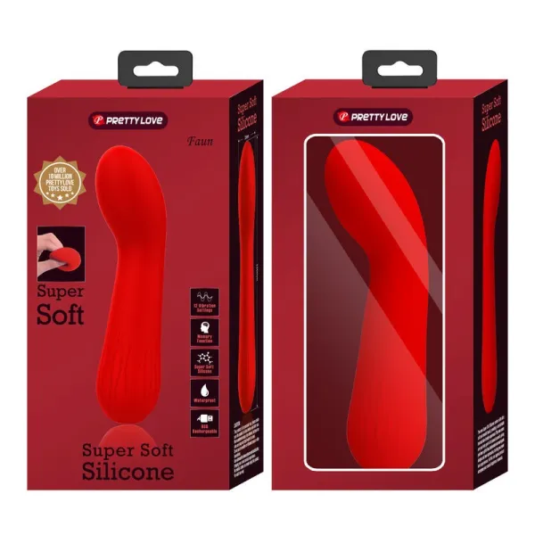 Faun wiederaufladbarer Vibrator Rot von Pretty Love Smart | Fesselliebe.de