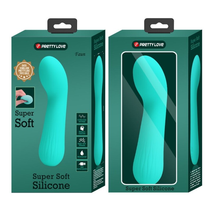 Faun wiederaufladbarer Vibrator Aquagrün von Pretty Love Smart | Fesselliebe.de