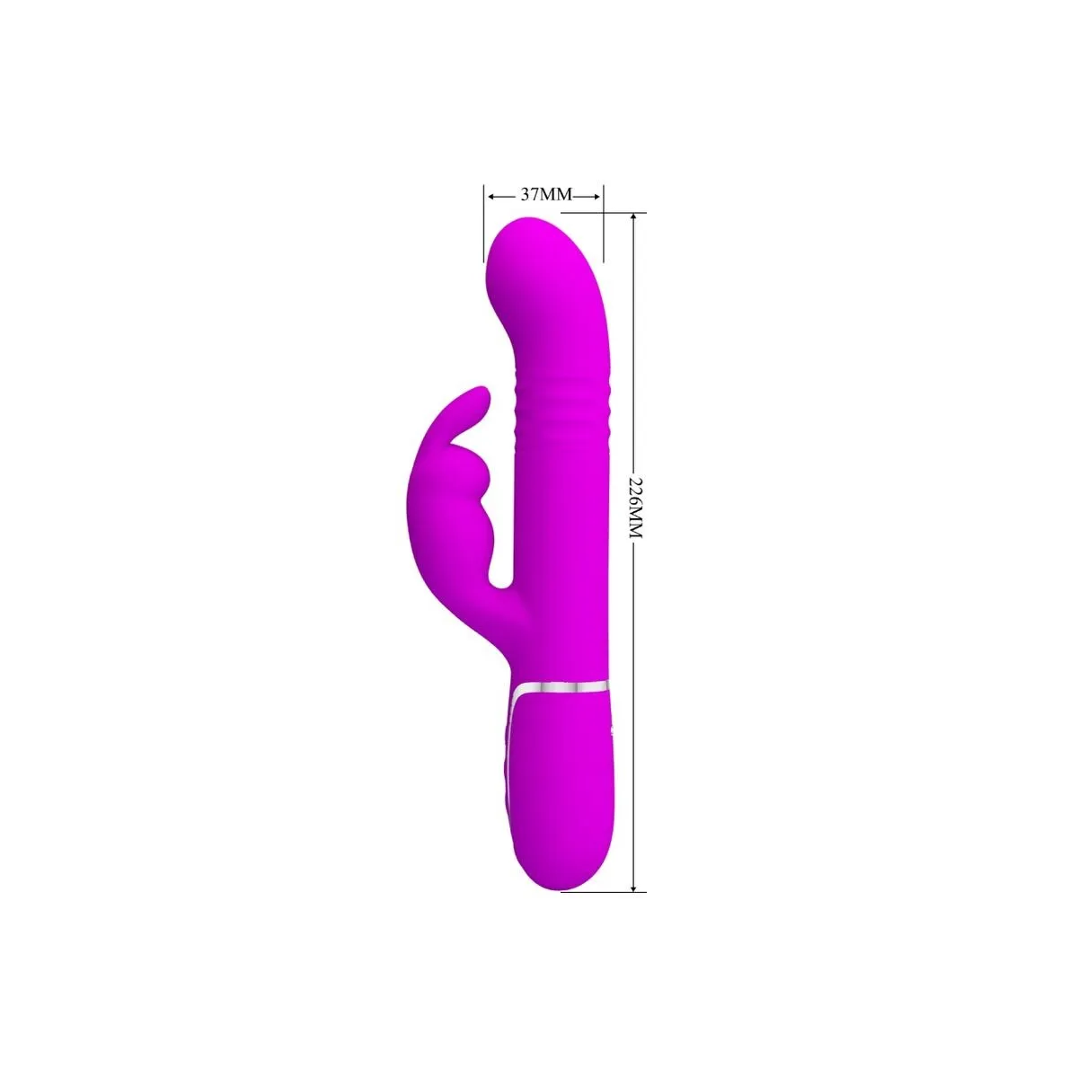 Coale Rabbit Vibrator Perlen Violet von Pretty Love Flirtation | Fesselliebe.de