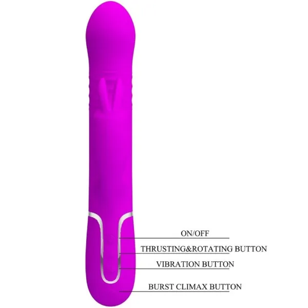 Coale Rabbit Vibrator Perlen Violet von Pretty Love Flirtation | Fesselliebe.de