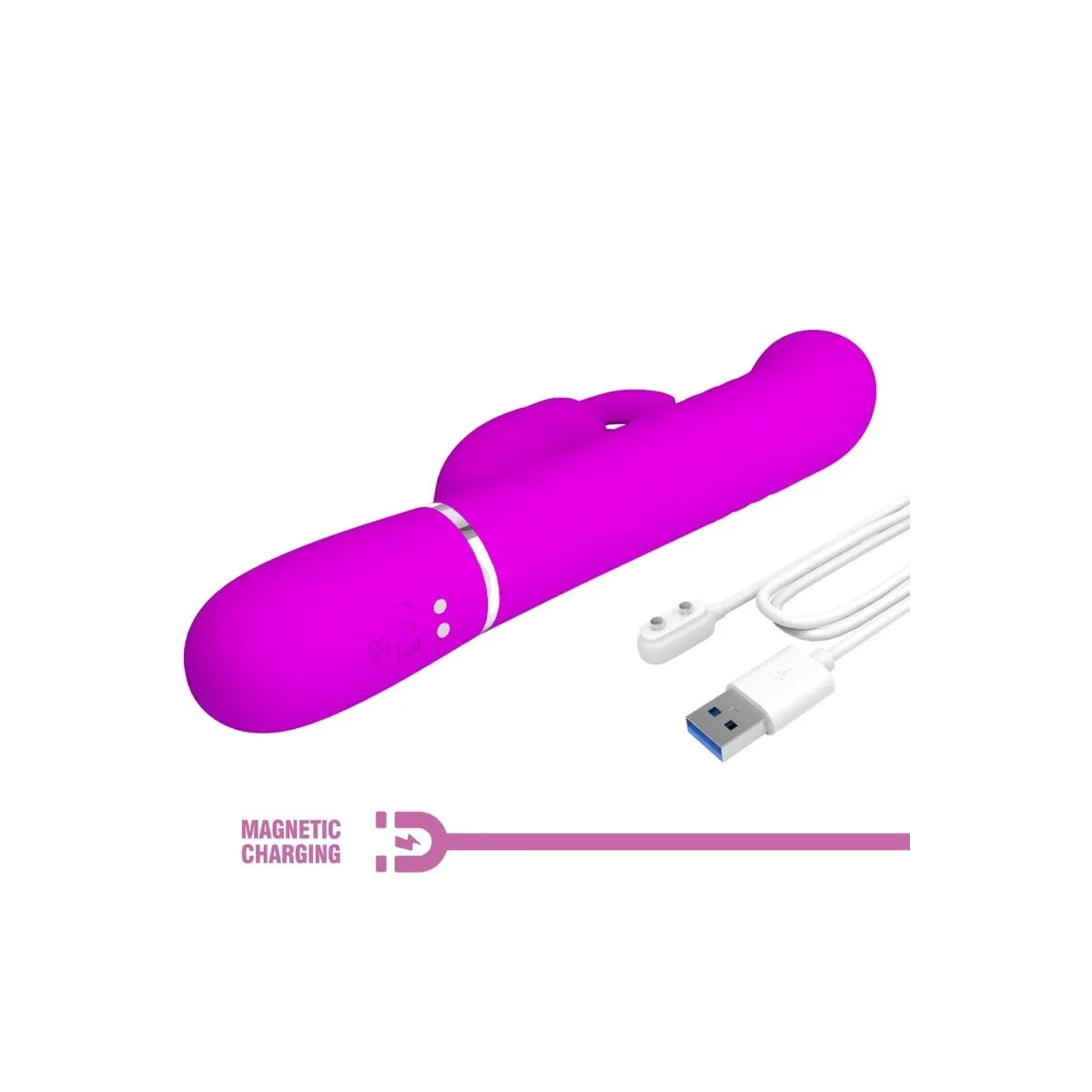 Coale Rabbit Vibrator Perlen Violet von Pretty Love Flirtation | Fesselliebe.de