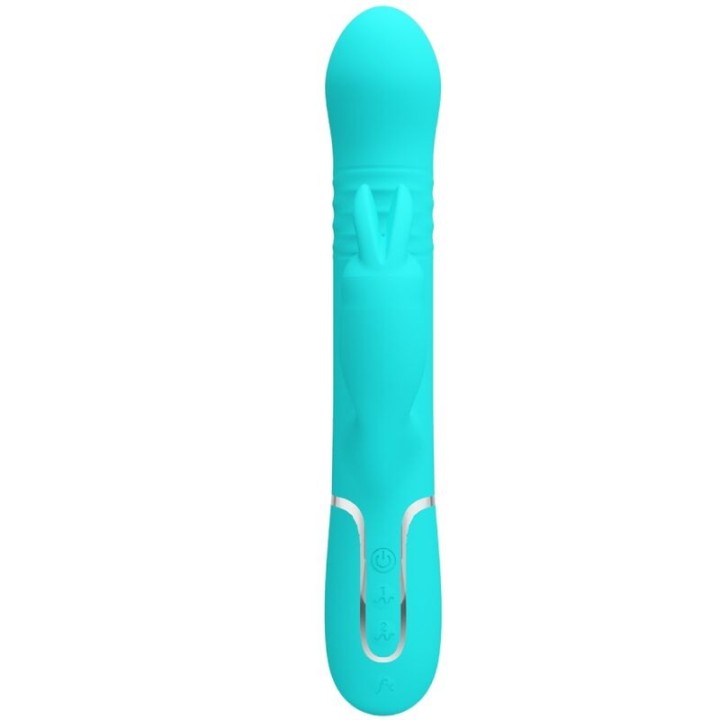 Coale Rabbit Vibrator Perlen Aquagrün von Pretty Love Flirtation | Fesselliebe.de