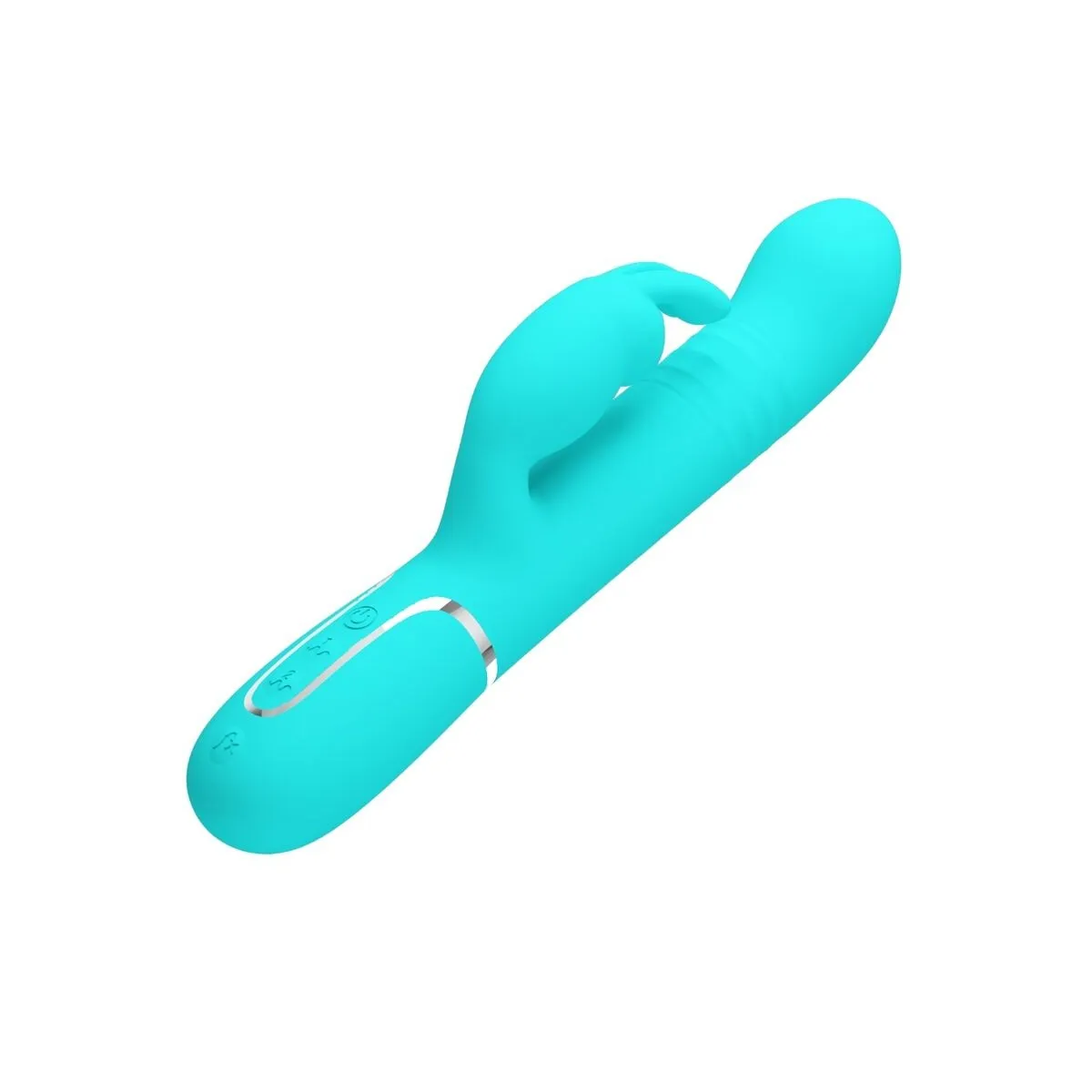 Coale Rabbit Vibrator Perlen Aquagrün von Pretty Love Flirtation | Fesselliebe.de