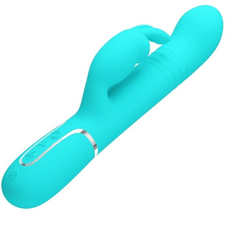 Coale Rabbit Vibrator Perlen Aquagrün von Pretty Love Flirtation | Fesselliebe.de