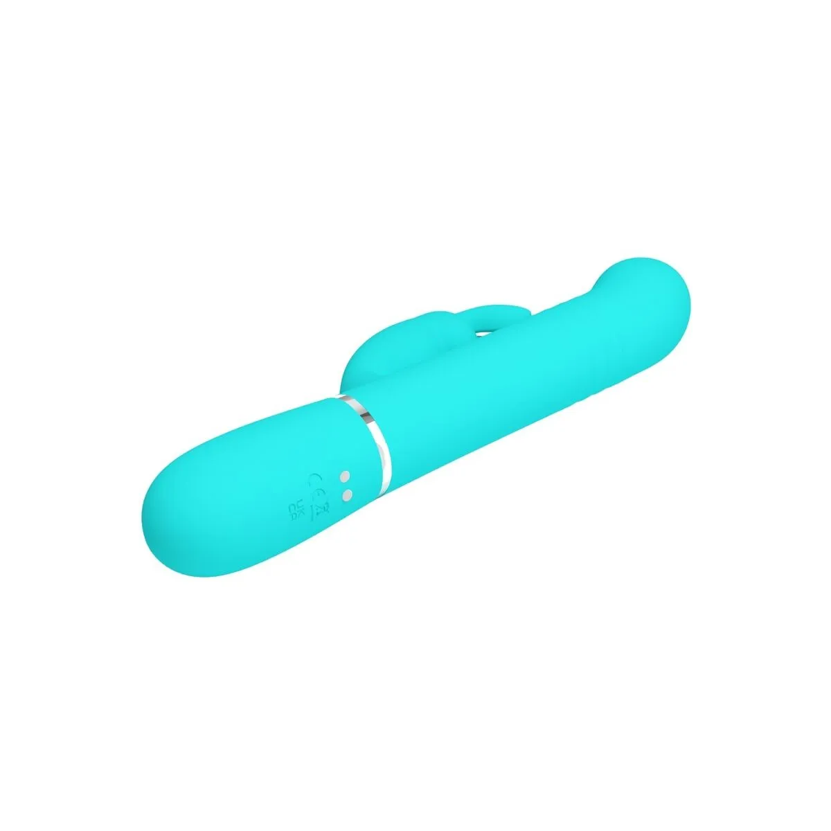 Coale Rabbit Vibrator Perlen Aquagrün von Pretty Love Flirtation | Fesselliebe.de