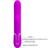 Perlita Multifunktions-3-In-1-G-Spot-Vibrator Violett von Pretty Love Flirtation | Fesselliebe.de