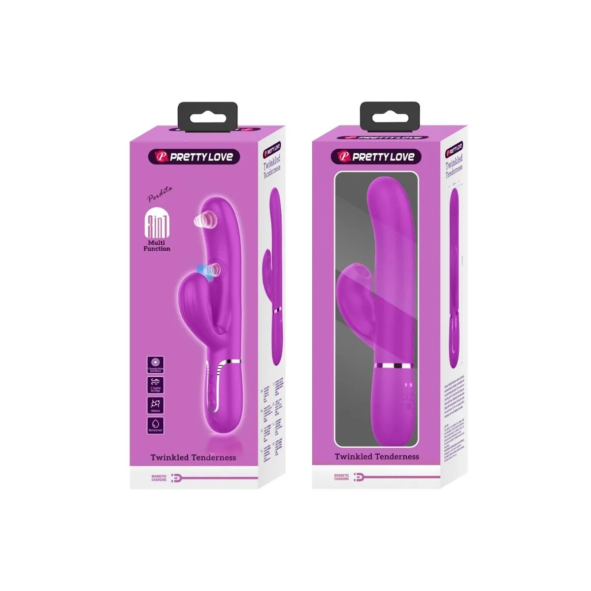 Perlita Multifunktions-3-In-1-G-Spot-Vibrator Violett von Pretty Love Flirtation | Fesselliebe.de