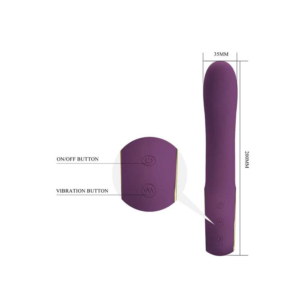 Ethan wiederaufladbarer Vibrator Lila von Pretty Love Smart | Fesselliebe.de