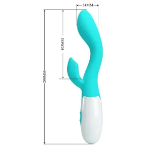Helliger G-Spot-Vibrator, Aquagrün von Pretty Love Flirtation