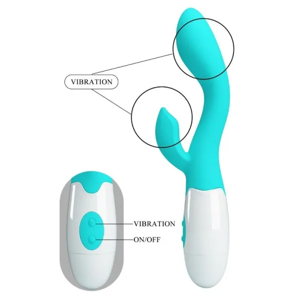 Helliger G-Spot-Vibrator, Aquagrün von Pretty Love Flirtation | Fesselliebe.de