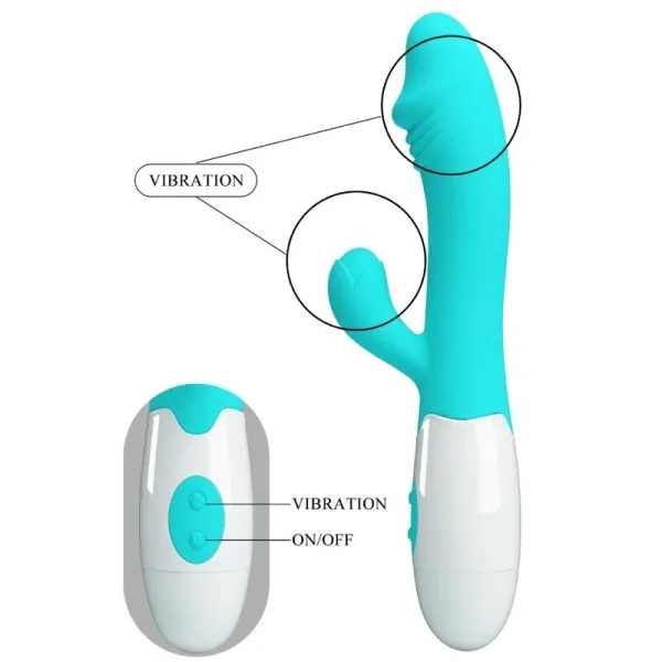 Snappy G-Spot Vibrator Aquagrün von Pretty Love Flirtation | Fesselliebe.de