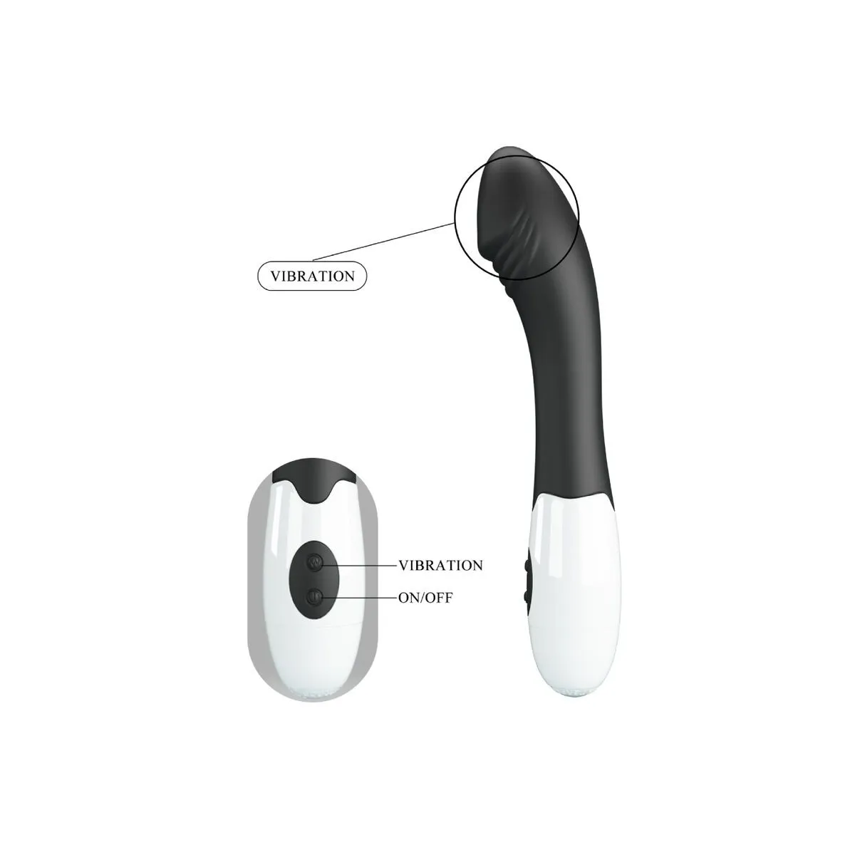 Elemental G-Spot Vibrator 30 Modi Schwarz von Pretty Love Flirtation | Fesselliebe.de