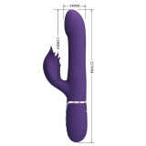 Zalin Rabbit Vibrator Perlen 4 In 1 Lila von Pretty Love Flirtation | Fesselliebe.de