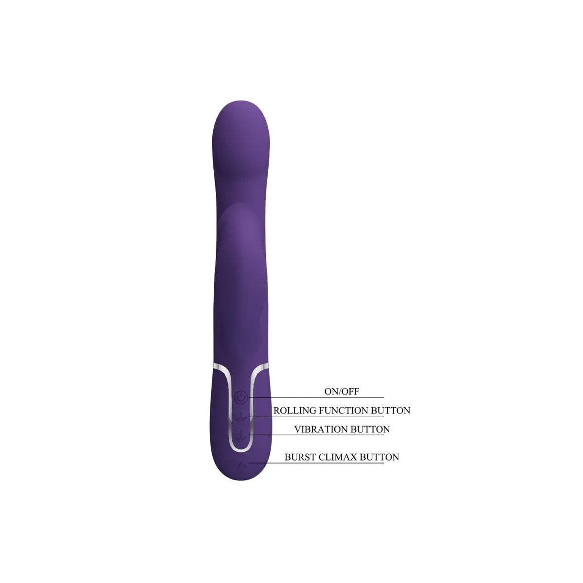 Zalin Rabbit Vibrator Perlen 4 In 1 Lila von Pretty Love Flirtation | Fesselliebe.de